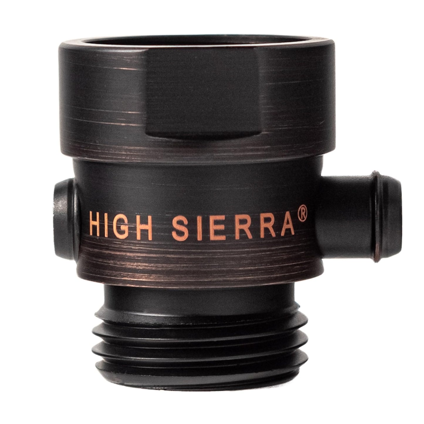 High Sierra® - All Lead-Free Brass Trickle Valve For Shower Heads. For Pause & Pressure Control. Easy To Push Button Reduces The Flow of Water or Shuts It Off to Just a Trickle - Oil Rubbed Bronze