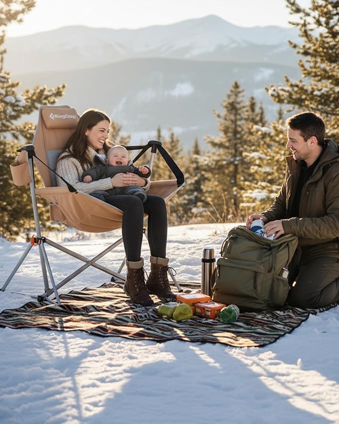 KingCamp Hammock Camping Chair, Swinging Portable Camp Chairs