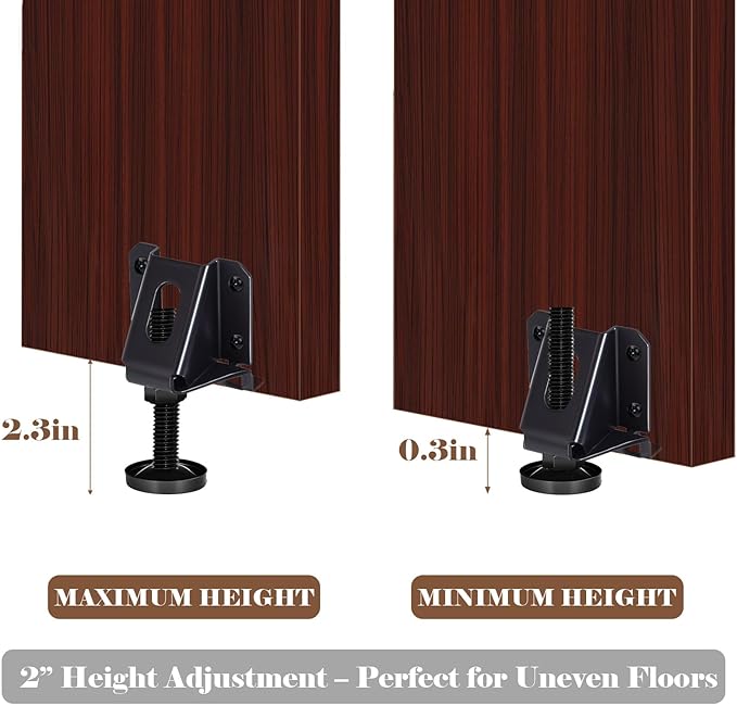 Heavy Duty Leveling Feet, 12 Pack Adjustable Furniture Levelers