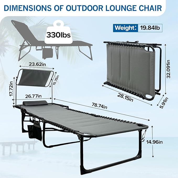 Outdoor Folding Lounge Chair