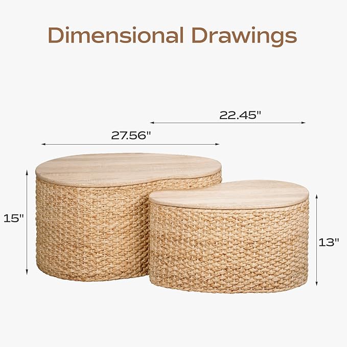 Cloud Nesting Coffee Table Set of 2