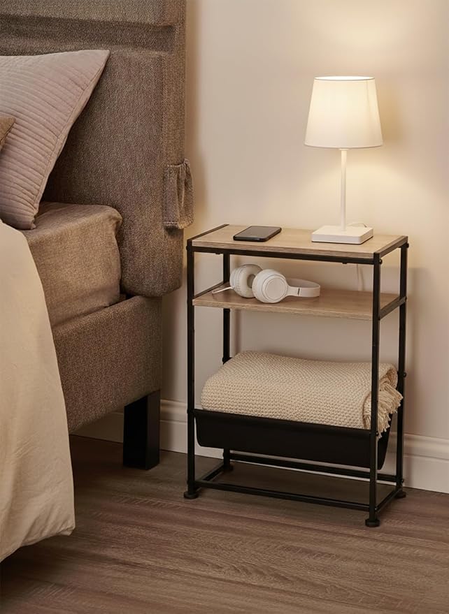 Narrow End Table for Small Spaces