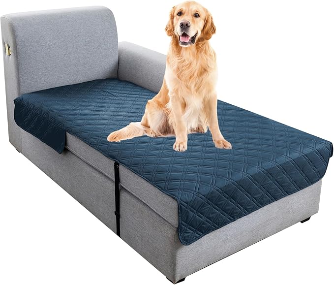Genina L Shape Couch Cover, Sectional Couch Chaise Covers, Waterproof Washable