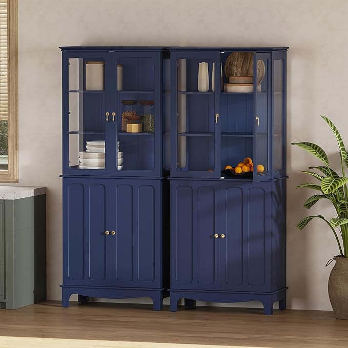ARTPOWER 72" Freestanding Kitchen Pantry Storage Sideboard, Classical Tall