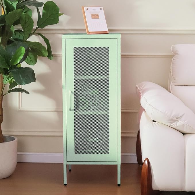 Slim Metal Storage Cabinet