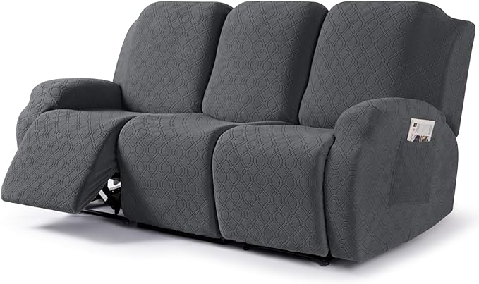 VANSOFY Recliner Covers, 3-Pieces Stretch Reclining Couch Covers