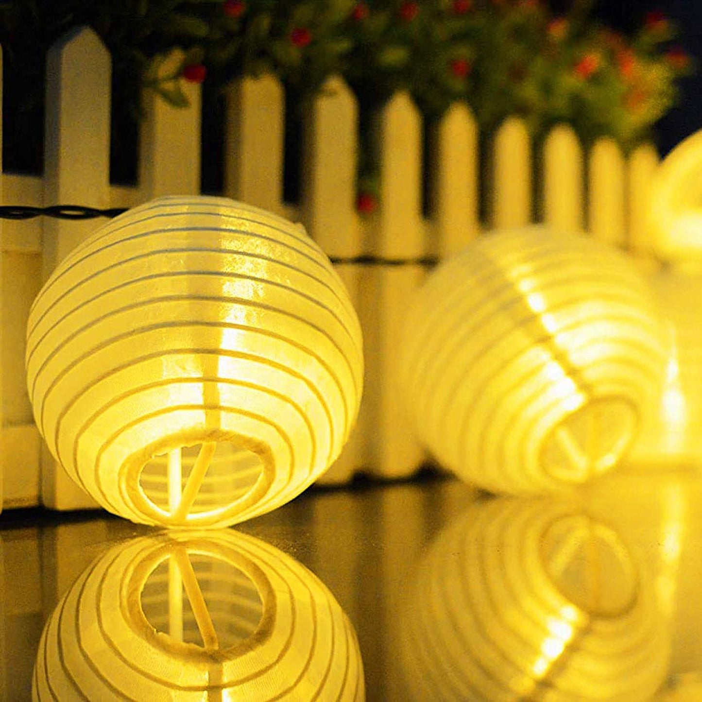 Novelty Place 6 inch White Paper Lanterns (Pack of 10) - Great Chinese/Japanese Home, Party & Wedding Decorations