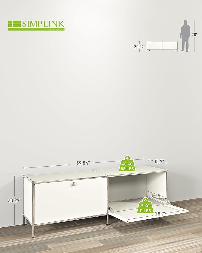 Metal Low Board Storage Cabinet