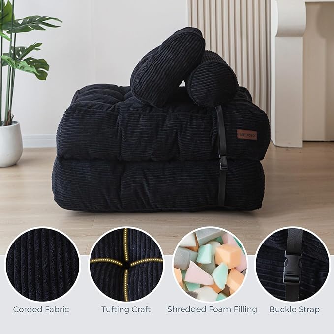 MAXYOYO Folding Sofa Bed, Convertible Sleeper Chair