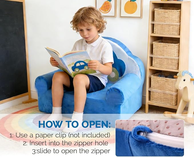 Snuggly Toddler Chair, Soft Kids Sofa