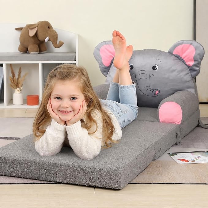 MOMCAYWEX Kids Sofa, Sherpa Couch