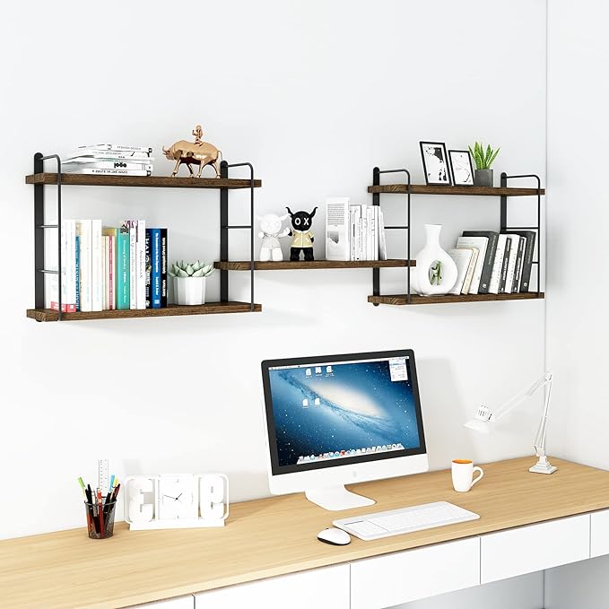 MXCSE Wall Shelves, Wall Mounted Bookshelves, DIY Floating Shelves