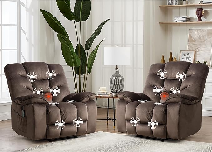 HAOMARKETS Power Recliner Chair Set of 2