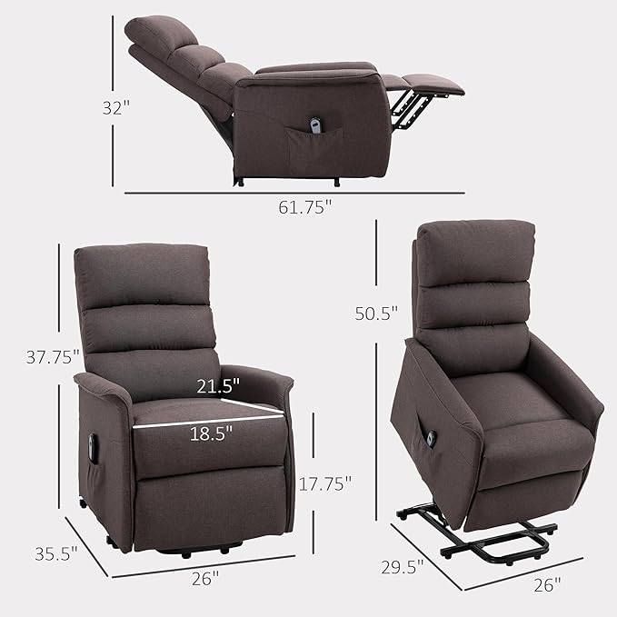 HOMCOM Power Lift Recliner Chair