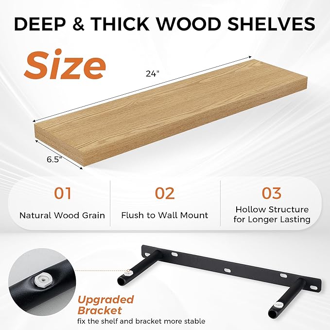 Fun Memories Floating Shelves for Wall, Floating Shelf for Living Room
