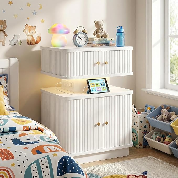 Night Stand, LED Nightstand, Modern Nightstand