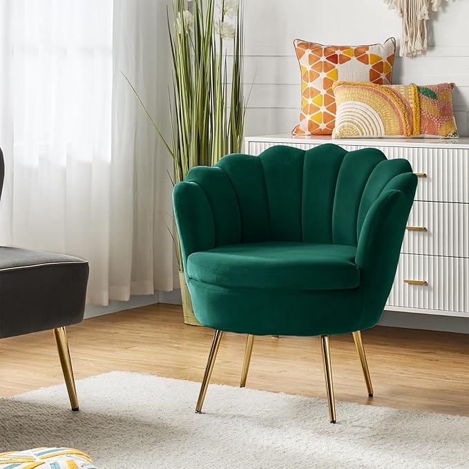 HULALA HOME Modern Velvet Accent Chair