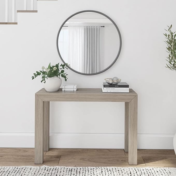 Plank+Beam Modern 46 Inch Console Table, Solid Pine Wood Entryway Table