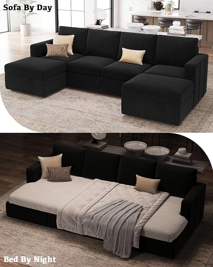 Belffin Modular Sectional Sleeper Sofa Bed
