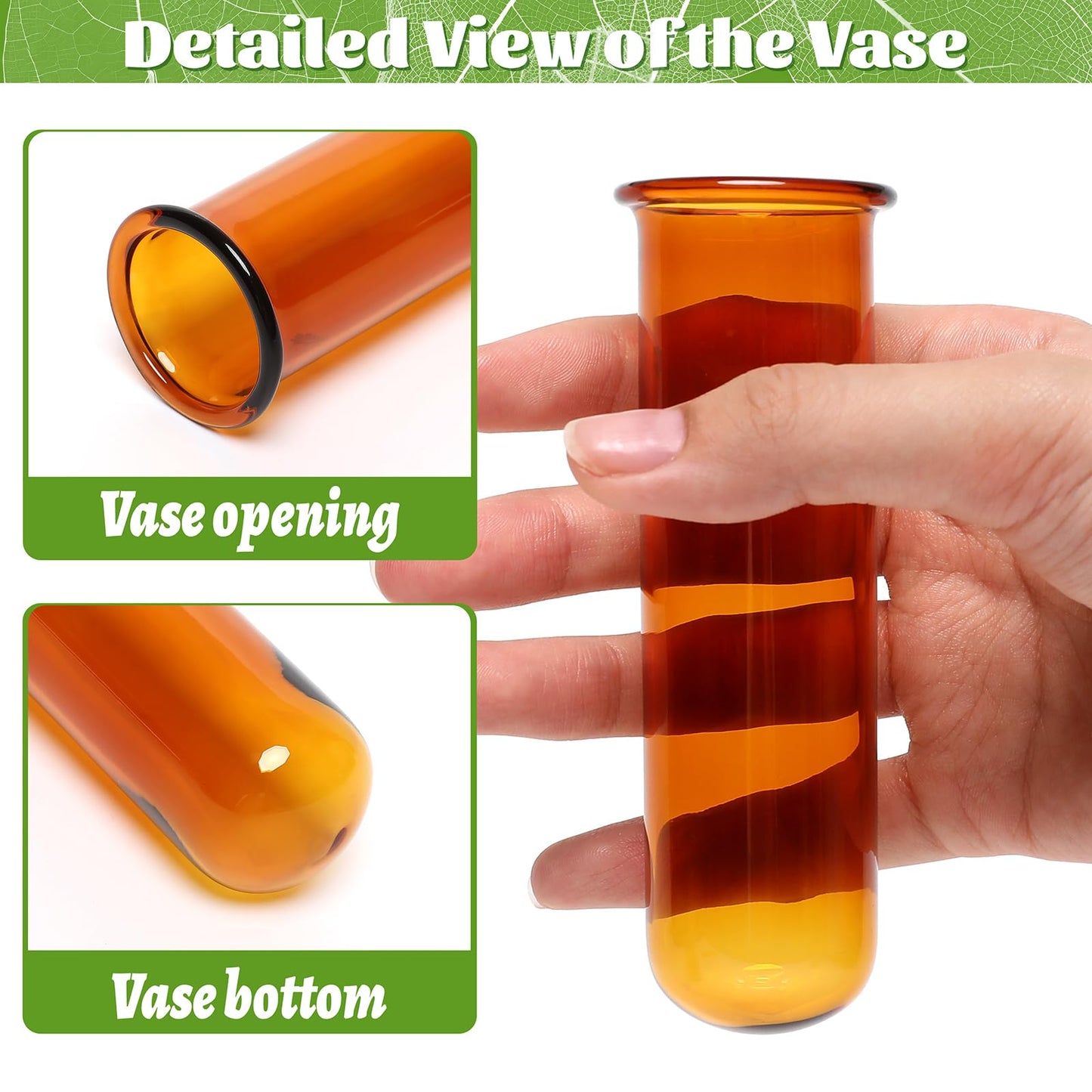 Glass Plant Propagation Station with 5 Test Tubes Colorful Planter Vase Birthday Gifts for Women in Wooden Stand
