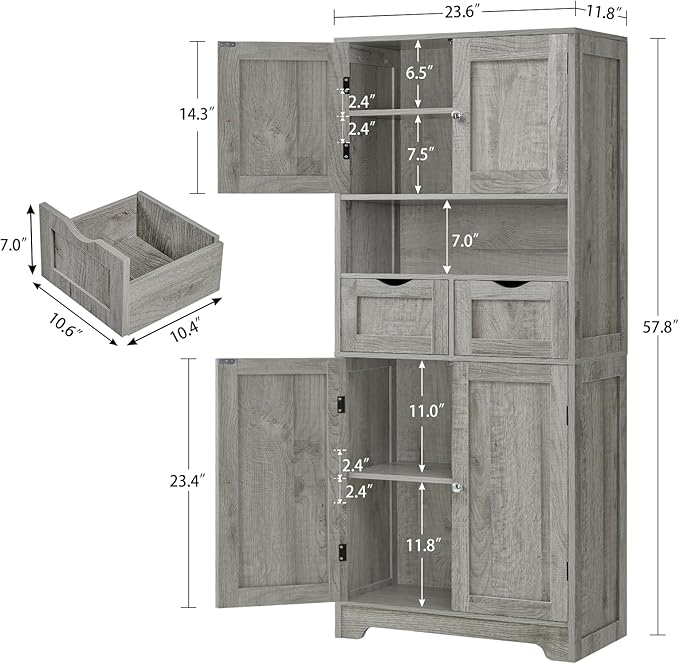 Iwell Tall Storage Cabinet