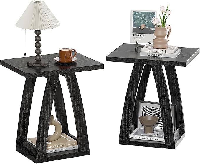 FROMJBEST End Tables Living Room, Side Table Beside Sofa, Nightstand