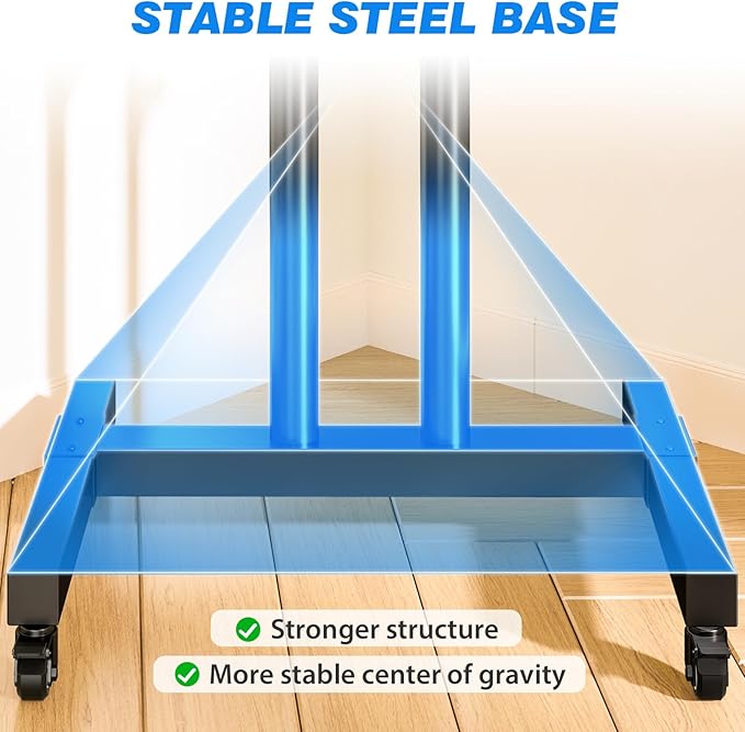 Rfiver Mobile TV Cart Rolling TV Stand
