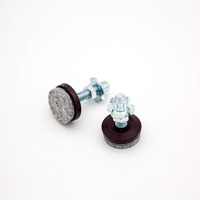 HUAYY 24 Pack Adjustable Furniture Leveling Feet, 1/4-20 Threaded Stem