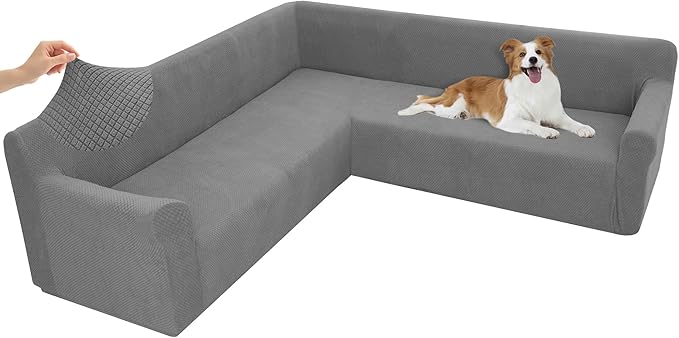 Arfntevss Stretch Sectional Couch Covers L Shaped Corner Sectional Sofa Cover