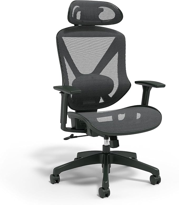Staples Dexley Ergonomic Task Chair, Lumbar Support, Adjustable Height