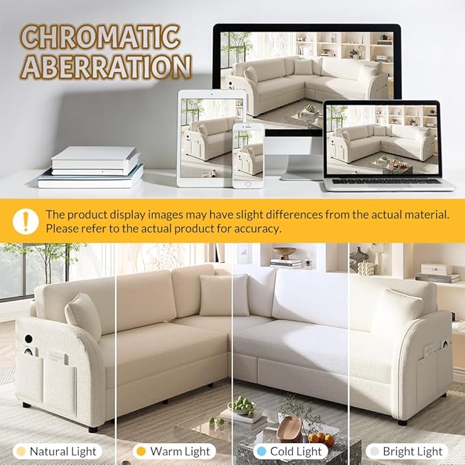 Queen Size Sleeper Sofas Convertible Couches, L Shaped Sectional Couch