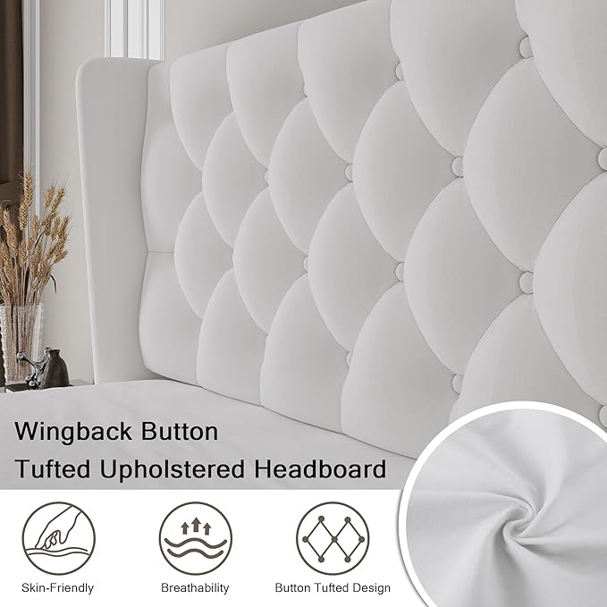 Einhomn Queen Size Platform Bed Frame