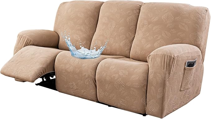 Gennia Recliner Sofa Covers 5 Pieces, Waterproof Sectional Couch Cover Stretch