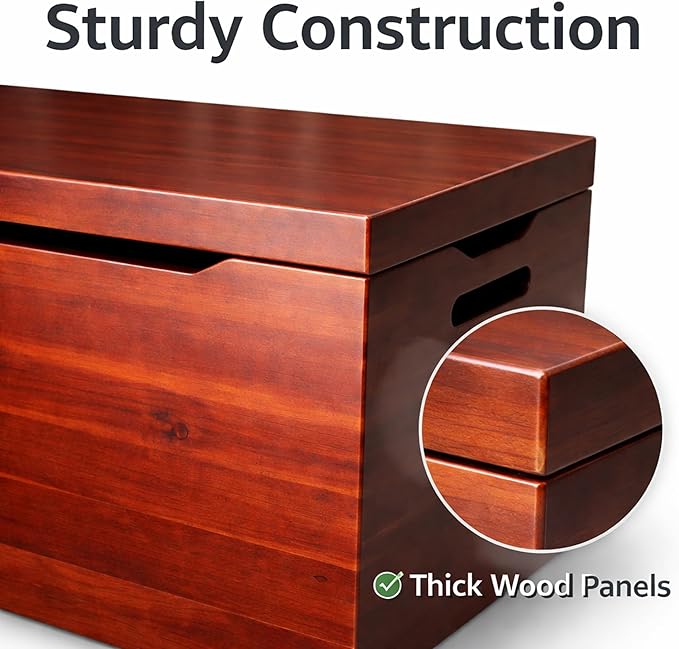 Fully Assembled, Solid Wood Storage Chest