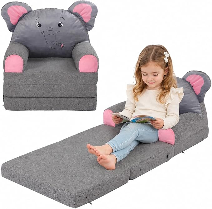 MOMCAYWEX Kids Sofa, Sherpa Couch