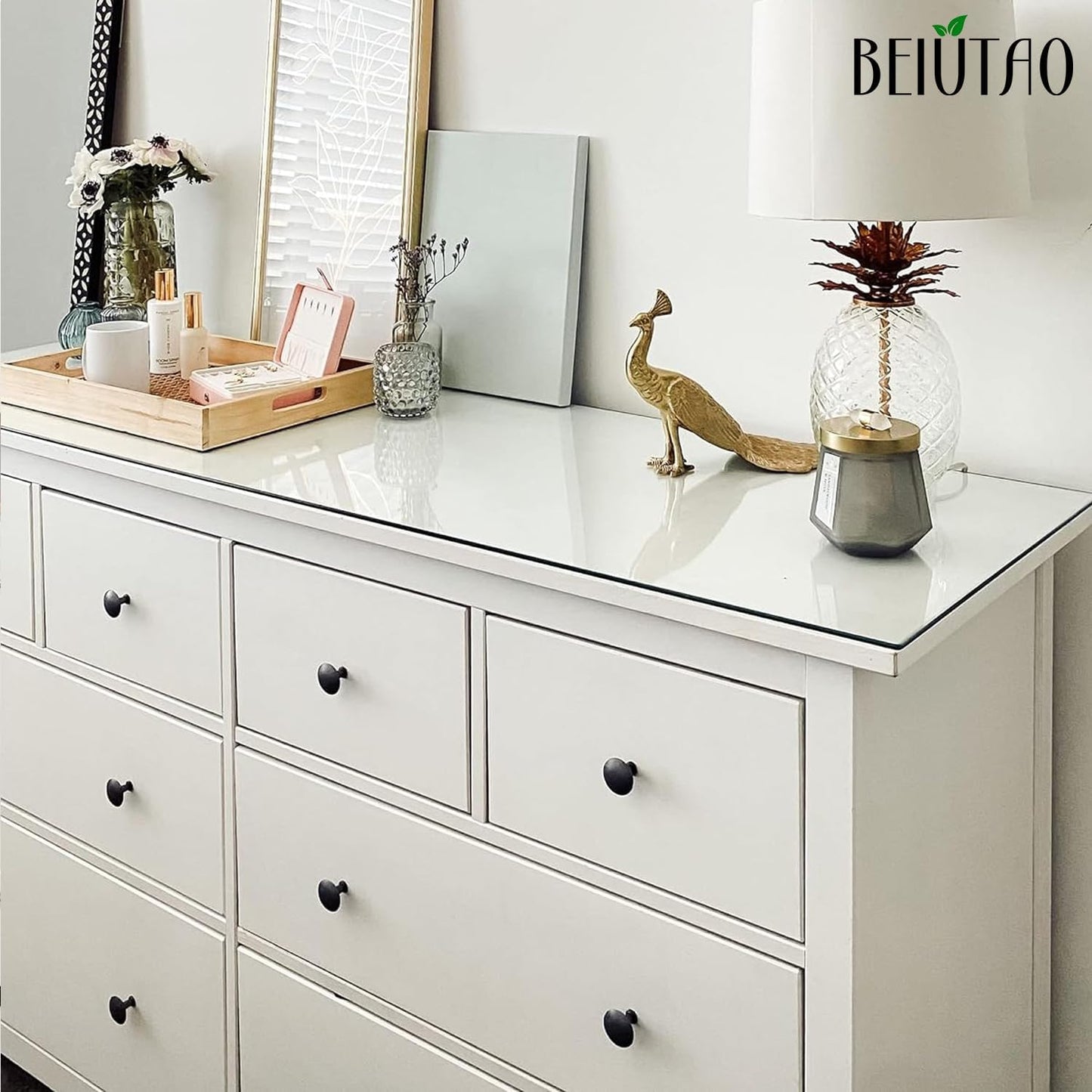 BEIUTAO 35 Pack Cabinet Knobs 1-1/4 Inch (30mm), Matte Black Round Drawer Knobs, Stainless Steel Top & Zinc Alloy Base Kitchen Cabinet Hardware for Dresser, Bathroom Cabinets (Screws Included)