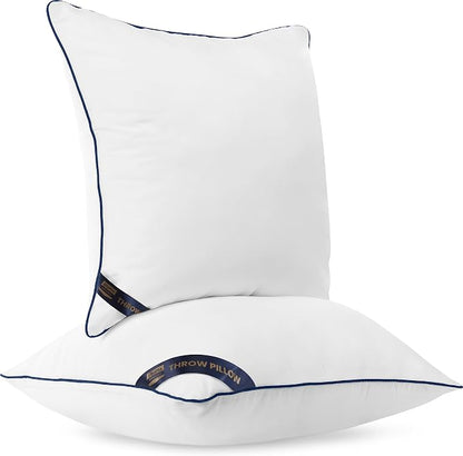 Utopia Bedding Throw Pillow Inserts (Pack of 2, White), 14 x 14 Inches Decorative Indoor Pillows for Sofa, Bed, Couch, Cushion Sham Stuffer