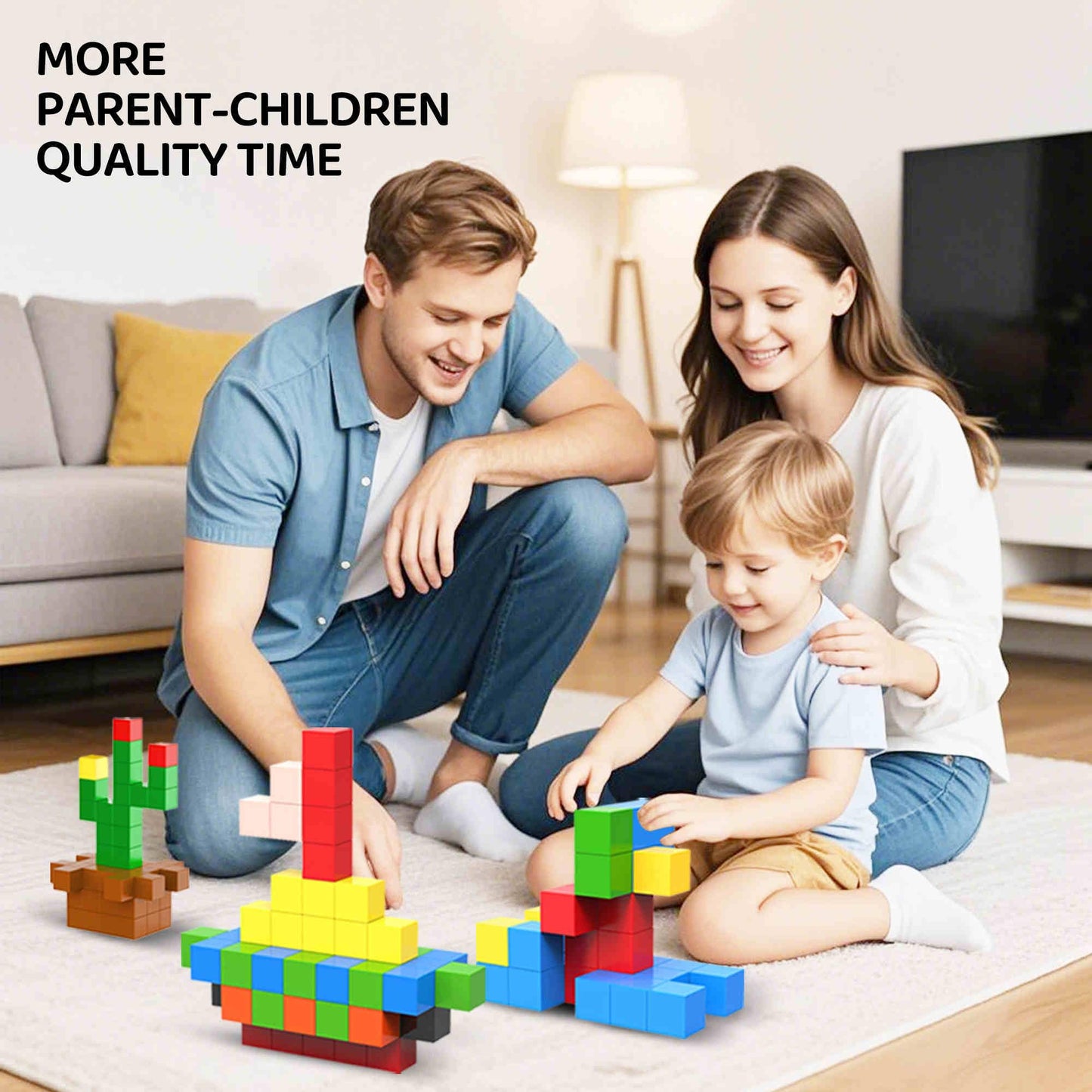 SmartYeen 400PCS Magnetic Blocks,Magnetic Building Blocks for Toddlers Sensory & STEM Montessori Toys,Ideal Gifts for Boys Girls 3-8 Years Old