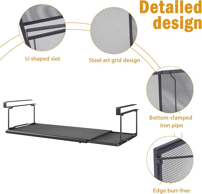 Aluminum Foil and Plastic Wrap Organizer, Under Shelf Storage, Foldable and Retractable Pantry Hanging Organizers,Wrapping Paper Holder for Sandwich, Freezer, Ziplock Bag