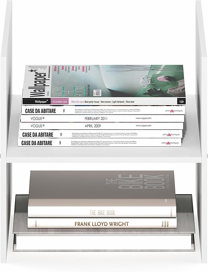 Furinno Cubicle Cube Insert, H-Shelf Cube Organizer, 2-Tier Shelf Accessory