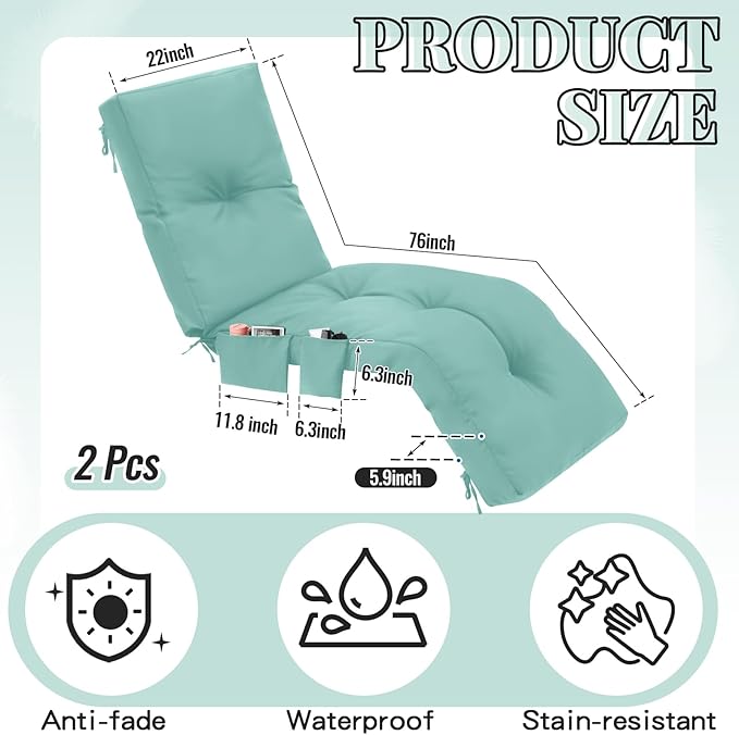 Outdoor Chaise Lounge Cushions