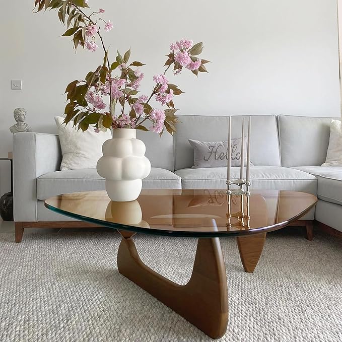 Glass Coffee Table, Triangle Coffee Table