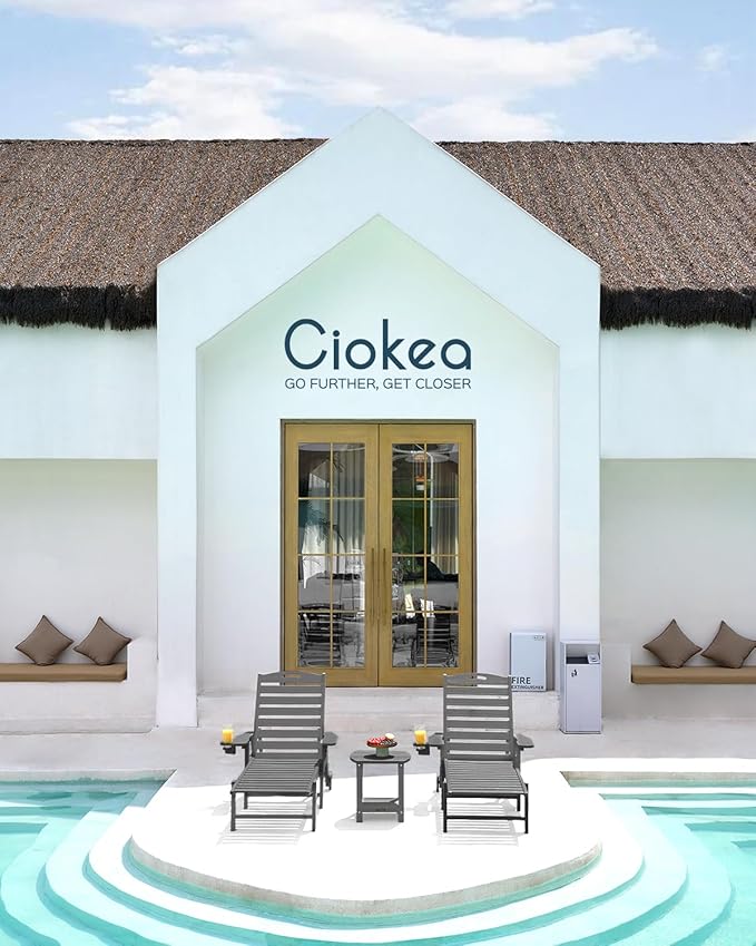 Ciokea Lounge Chair Outdoor, Oversized Chaise Lounge Chair