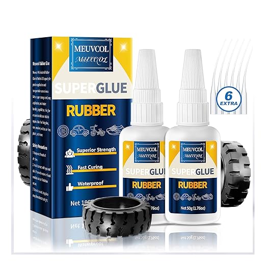 Rubber Glue, 100g Super Glue for Rubber, RC Tires, Shoe Soles, Rubber Adhesive