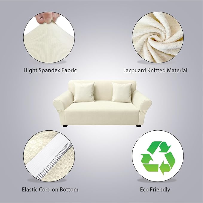 Loveseat Slipcover with 2 Pillow Cover