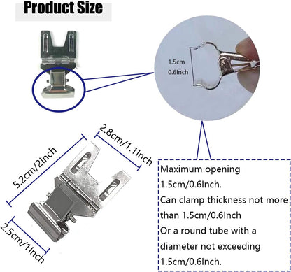 Metal POP Clip Sign Stand Holder, Bread Store Price Tag Card Holder, Advertising Display Clip Holder (Silver, 30Pack)