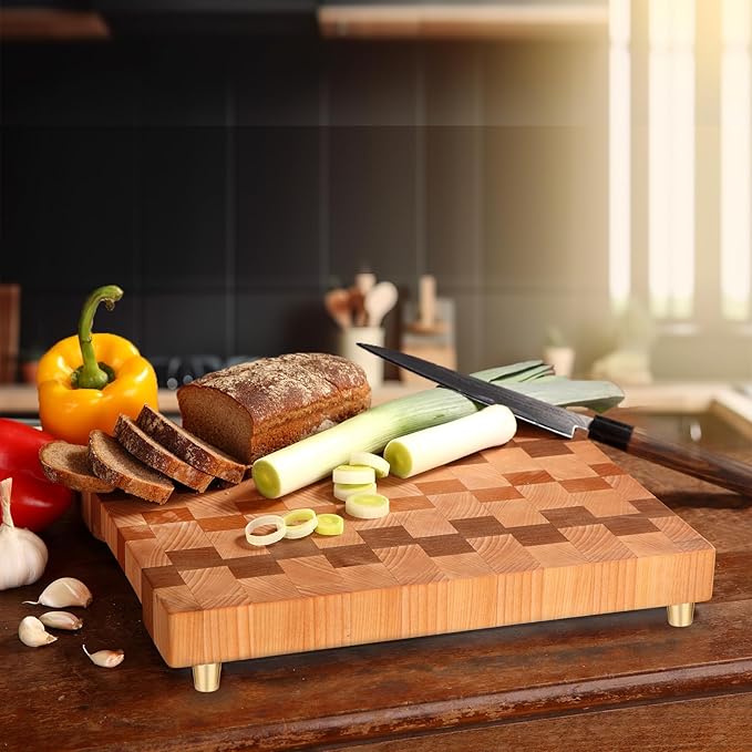 4 PCS Brass Cutting Board Feet