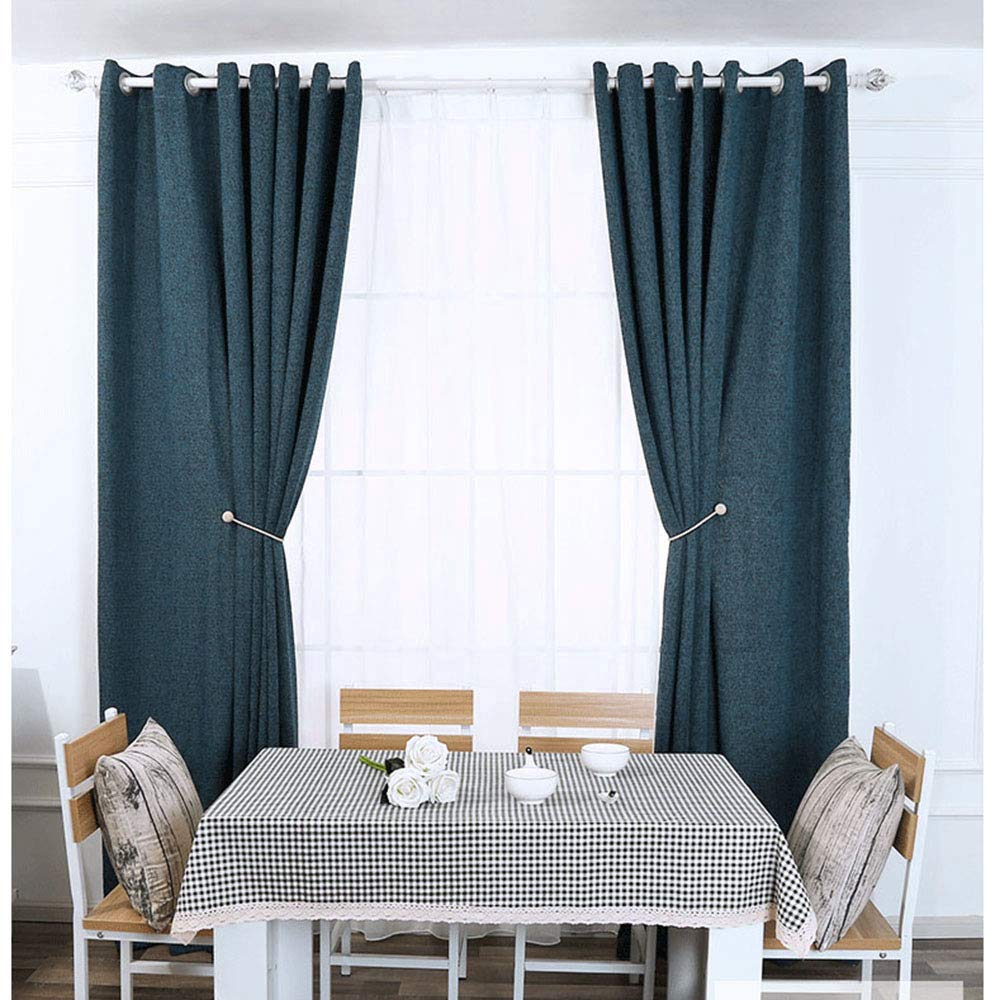 Melaluxe 6 Pack Magnetic Curtain Tiebacks, Decorative Curtain Holdbacks for Window Décor (Grey)