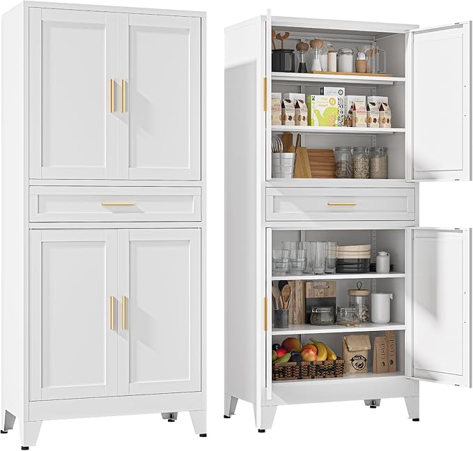 YAUWOH 71''Tall Kitchen Pantry Cabinet