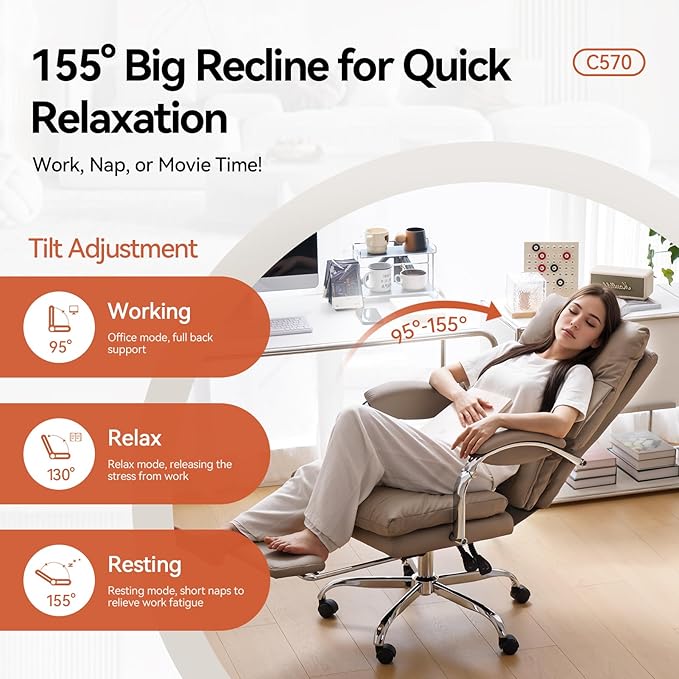 LEAGOO Reclining Office Chair